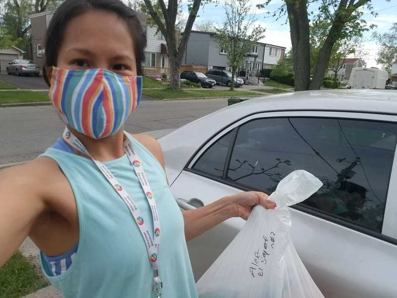 Randomly selected image of volunteers and/or meals